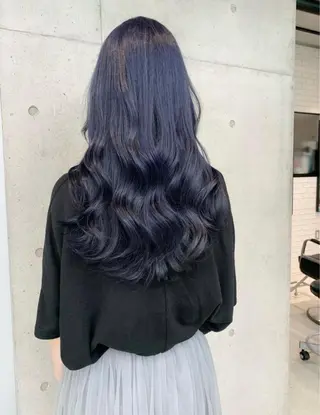 セミロング カラー 透明感/オリーブ/ グレージュ/YUKAのヘアスタイル