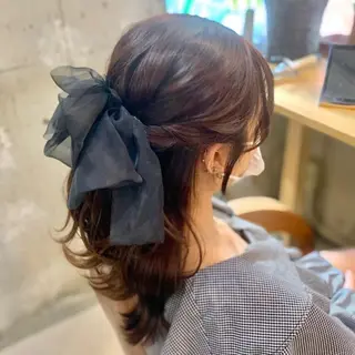 セミロング ヘアアレンジ Hair Atelier P's 【ピース】所属・Kaori / P’s 渋谷のヘアスタイル