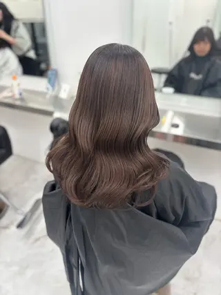 ロング カラー 韓国風暗髪ヘア🤍 🫧MIREIのヘアスタイル