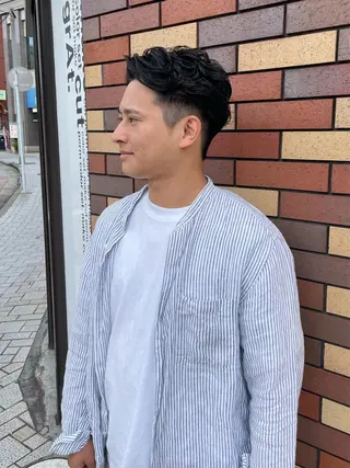 ショート パーマ メンズ grAt所属・森 真伊希のヘアスタイル