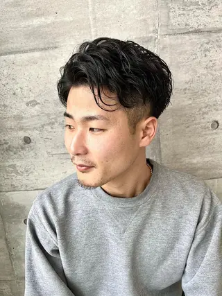 パーマ メンズ 角田 琉希也のヘアスタイル