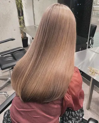 ロング カラー 🐯ミルクティーベー ジュ/大雅🐯のヘアスタイル