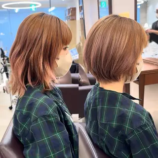 ショート ガレリアエレガンテ名駅店所属・【ショート/ボブ 丸みショート】深萱のヘアスタイル