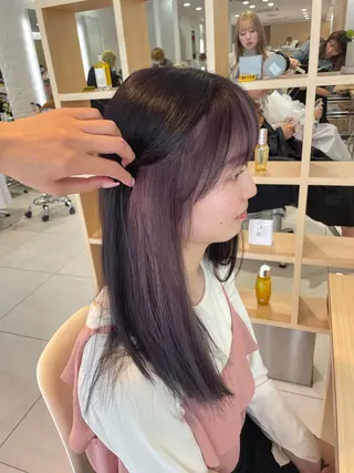 ロング nuu 栄所属・🧸SAKI🎀 韓国レイヤーのヘアスタイル