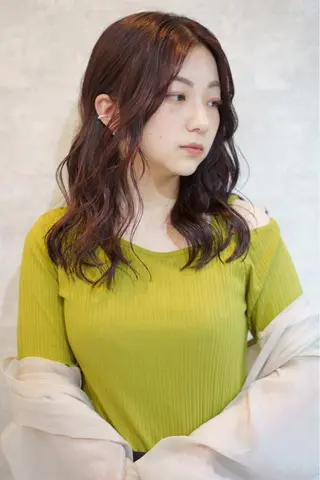 セミロング カラー Selene 難波店　HIROKIのヘアスタイル