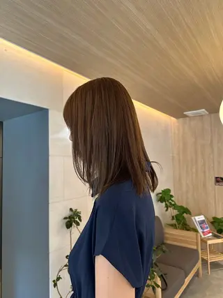 セミロング 大島 希美のヘアスタイル