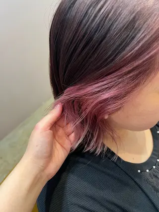 ミディアム カコ/レイヤーカット ヘアアレンジのヘアスタイル