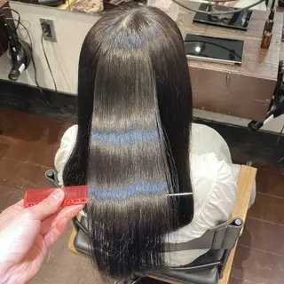 セミロング 韓国ヘア/ベージュ カラー/髪質改善/涼のヘアスタイル