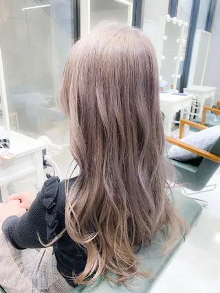 ロング カラー ヘアアレンジ モテ髪透明感❤️ デイズヘアカラーのヘアスタイル