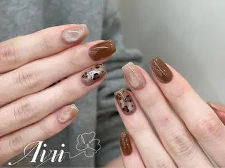 ネイル ネイルサロンAiri 長さ出し·シンプルのネイルデザイン