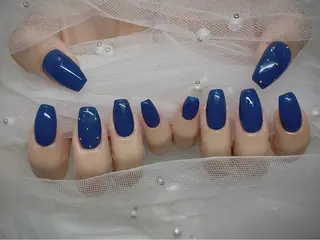 ネイル I-nailロング /ワンホン/キラキラのネイルデザイン