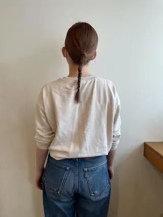 ミディアム カラー ヘアアレンジ MIOベージュカラー 柔らかいカラーのヘアスタイル