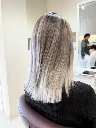 ミディアム CIEL所属・バレイヤージュ⭐️ 栄/舩木裕矢のヘアスタイル