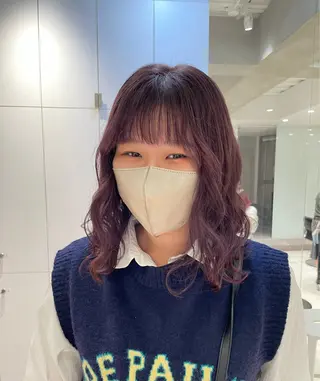 ミディアム カラー ヘアアレンジ 艶髪/レイヤーカット 🐣misakiのヘアスタイル