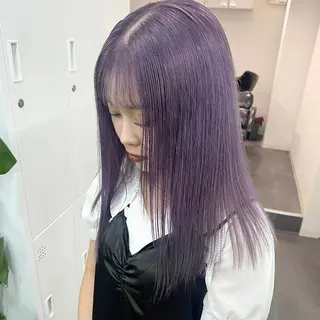 セミロング カラー 梅田/韓国ヘア/ エクステ🤖ヒナのヘアスタイル