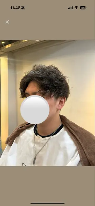 ミディアム KEEN creative hair溝の口店所属・💈理容室 KEEN ﾊｯﾄﾘのヘアスタイル