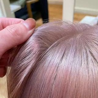 カラー 🇰🇷ハイトーン× 韓国レイヤー레이어드のヘアスタイル