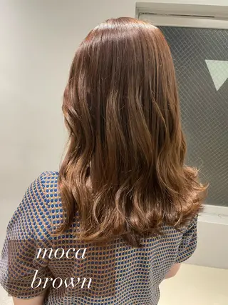 セミロング カラー Zina【梅田】 /田中 沙弥のヘアスタイル