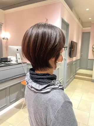 ショート 大阪梅田 稲葉利也斗のヘアスタイル