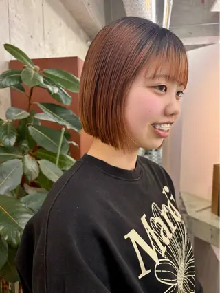 ミディアム AYAKA/名古屋/ 栄/ボブ/透明カラーのヘアスタイル