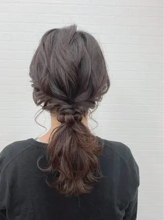 セミロング ヘアアレンジ GRANLUSSO 〜グランルッソ駅前店所属・木口 嘉美のヘアスタイル