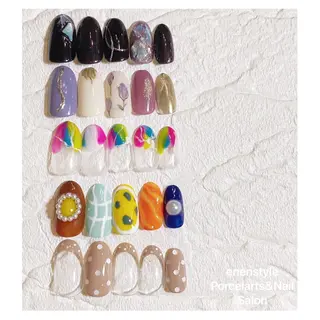 ミディアム ネイル 👑enen style👑のネイルデザイン