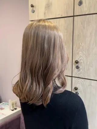 ミディアム カラー 柔らかいcolor ￤韓国￤🩰マユ🩰のヘアスタイル