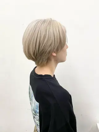 ショート カラー パーマ ヘアアレンジ メンズ キッズ nico TOKYO 渋谷所属・ブリーチ　ハイトーン 特化🌈フジタハルキのヘアスタイル