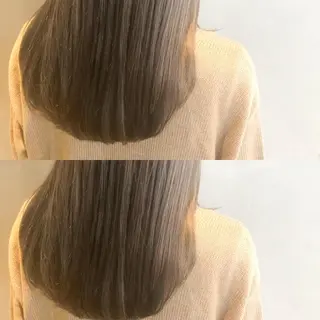 セミロング カラー 長谷川 沙紀のヘアスタイル