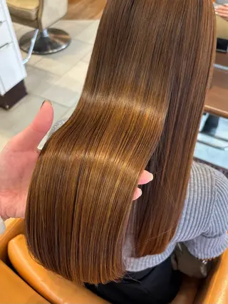 ロング 熊川 愛理のヘアスタイル