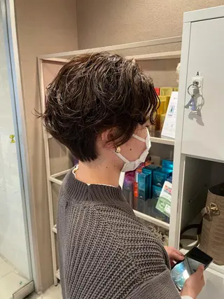 ショート パーマ 沖縄/ヘアアレンジ /ナカノのヘアスタイル
