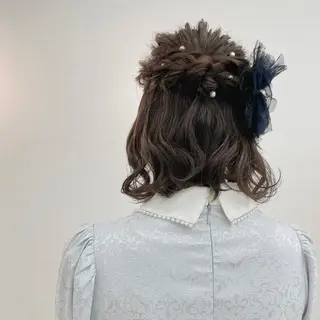 セミロング ヘアアレンジ CARELLY 流山おおたかの森所属・CARELLY Rukaのマツエク・マツパデザイン