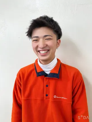 メンズ ダブルカラー 韓国ヘアKYONのヘアスタイル