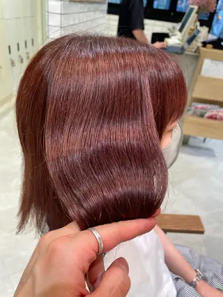 ミディアム 艶カラー/暖色カラー /透明感/ryutoのヘアスタイル
