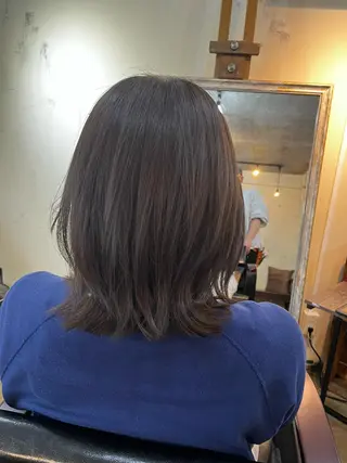 ミディアム 松田 真のヘアスタイル
