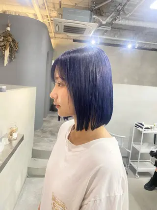 ミディアム カラー qulim所属・前橋 姫奈のヘアスタイル