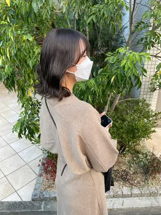 ミディアム 亀川蓮 Agu hairのヘアスタイル
