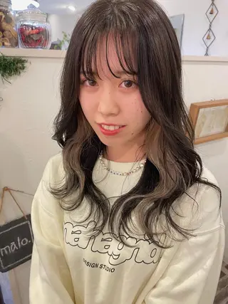 セミロング カラー m ā l o.🌷 サカモトマイコのヘアスタイル