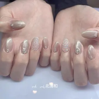 ミディアム ネイル 長さ出し専門 nynaのネイルデザイン