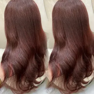 ロング カラー 新宿/韓国ヘア 中明度カラー/かやのヘアスタイル