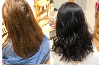 セミロング Ate by little所属・青木 梢のヘアスタイル