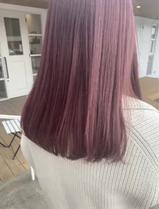 セミロング アパートメント下関 垢田店／生水翔琳のヘアスタイル