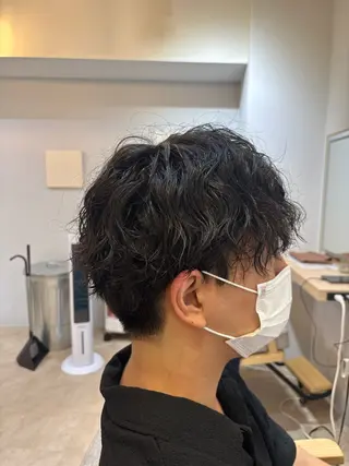 パーマ メンズ little×kuruku 銀座2号店 【リトルクルク】所属・🗽うる艶/メンズ Yui🗽🗺️のヘアスタイル