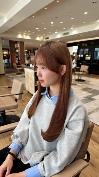 ロング 透明感🫧 佐藤歩夢のヘアスタイル