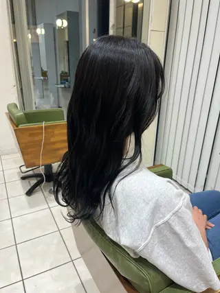 ロング カラー 中村 彩奈のヘアスタイル