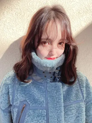 ミディアム カラー ヘアアレンジ GAME 天神所属・レイヤーカット指名 No.1💖マユカのヘアスタイル