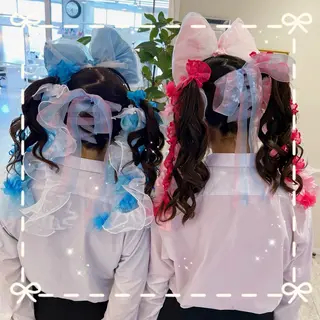 セミロング ヘアアレンジ エクステ♡ヘアメ 内村麻衣のヘアスタイル