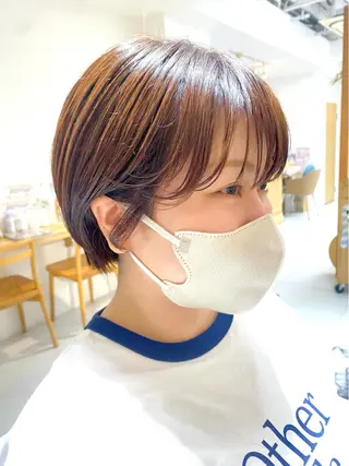ショート カラー 安永 涼のヘアスタイル