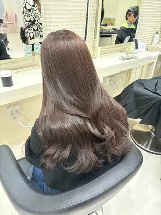 セミロング カラー 💟RINNA 艶カラー💟のヘアスタイル