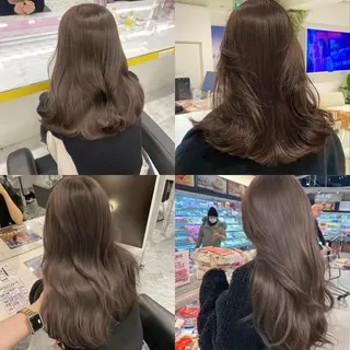 セミロング カラー 韓国レイヤー/ハイ トーン/優太のヘアスタイル